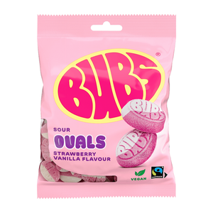 BUBS Sour Ovals Strawberry Vanilla
